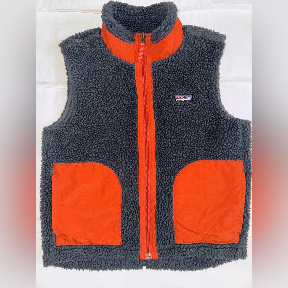 Patagonia kids retro-x fleece vest size small 7-8 in GUC